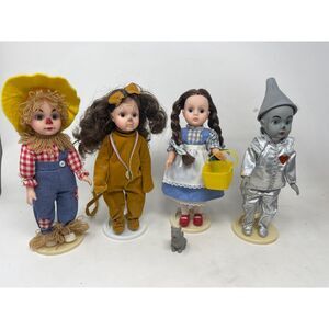 Set 4 Princess Collection, Doll World Wizard Of Oz Scarecrow Lion Dorothy Tinman